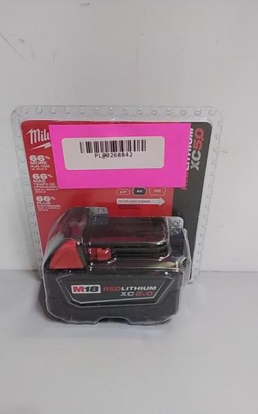 NEW - Milwaukee M18 18-Volt 5.0 Ah Lithium-Ion XC Extended Capacity Battery Pack - MSRP $169