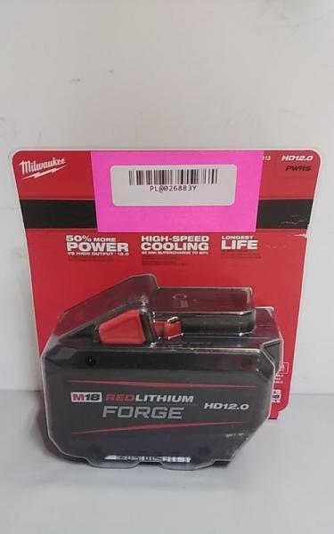 NEW - Milwaukee M18 18V Lithium-Ion REDLITHIUM FORGE HD 12.0 Ah Battery Pack - MSRP $229