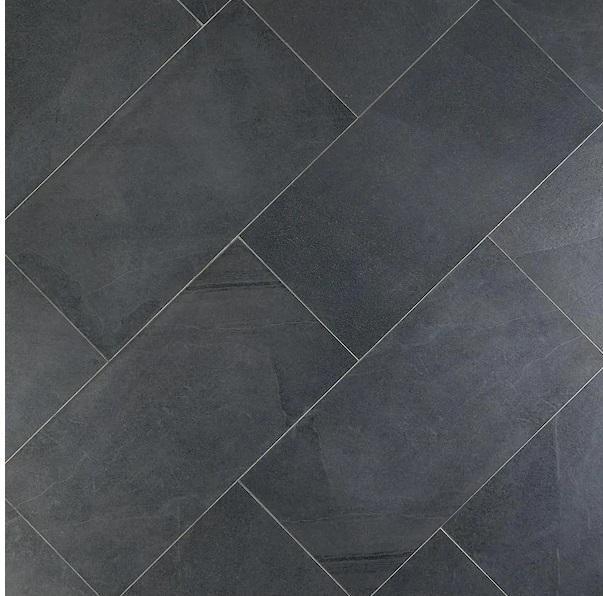 Pallet of Ivy Hill Tile Copley Nero 12inx24inx10mm Matte Stone Look Porcelain Floor & Wall Tiles - Est Retail $1,168