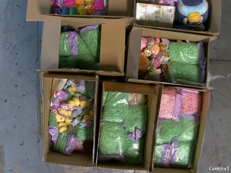 General Merchandise- Silly Rabbit Easter Eggs, Beverly Hills Teddy Bear, BBC Studio Bluey Easter Plush - MSRP $6,958