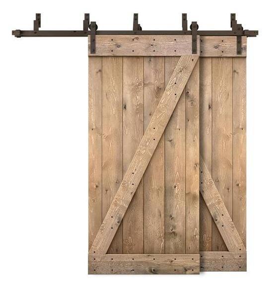 Doors & Windows- CALHOME Double Sliding Barn Door, Fredbeck, WEGATE, eightdoors, SKYSHALO, Veranada - Est Retail $4,081