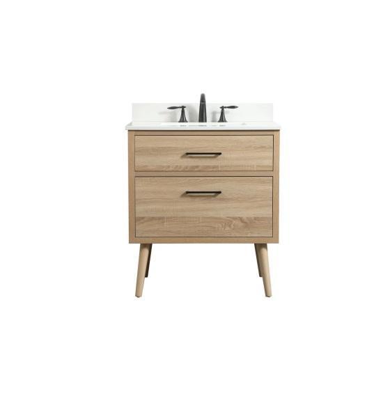 Elegant Lighting VF41030WB-BS Vanity Set - MSRP $814