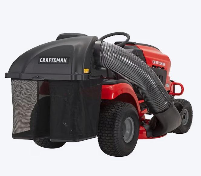 CRAFTSMAN Riding Mower 2-Bagger, Homewerks 1.5Sone 110CFM White Decorative Lighted Bluetooth Bathroom Fan- MSRP $2,725