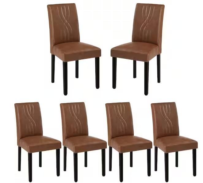 Home Decor - VECELO Upholstered Dining Chairs Sets of 6pc, Signature DESIGN BY ASHLEY - Est Retail $2,909
