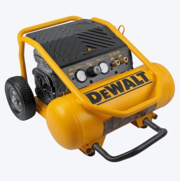 DEWALT XTREME Quiet 4.5gal Portable Electric 200PSI Hot dog Air Compressor, Style Selections Sink Vanity - MSRP $3,047