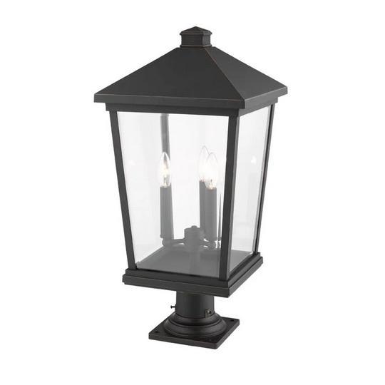 Z-Lite 568PHXLR-533PM-ORB Tall Outdoor Pier Mount Post Light - MSRP $672
