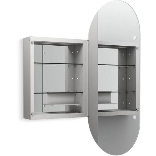 Kohler K-35574-NFC-NA Frameless Single Door Medicine Cabinet - MSRP $544
