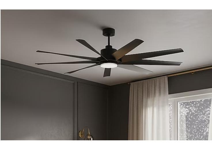 Fanimanting 64in LED Ceiling Fan, Kobalt 40V 21in Brushless Battery Push Lawn Mower, Zoeller Utility Pump - MSRP $5,706