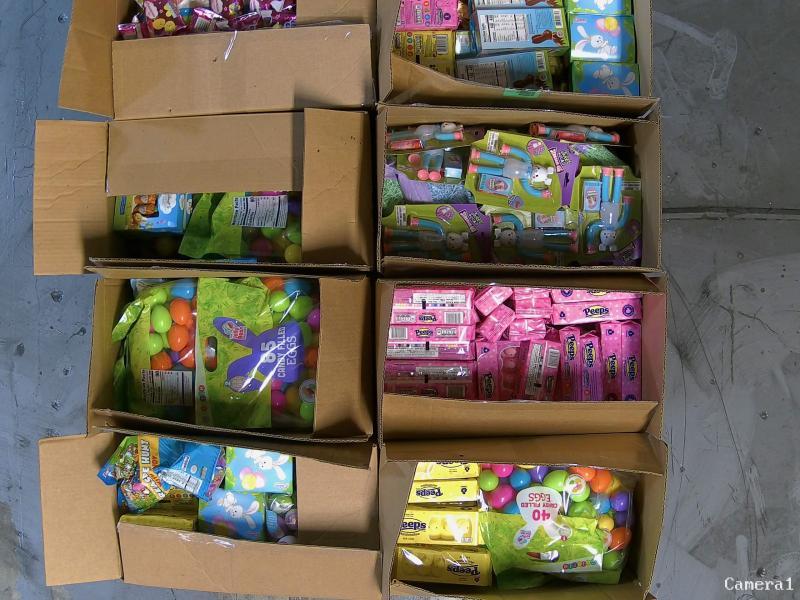 Grocery - KIT KAT Miniatures, Skittles Filled Easter Cane, Lindt Milk Chocolate - MSRP $17,665