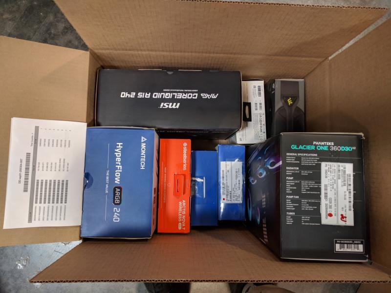 Liquid Cooler, Gaming PC, PS5, Acc. Lot & More- $1.6K - 13 Qty.