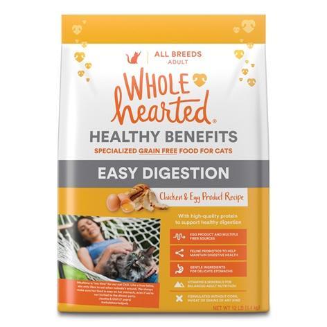 Pallet of Pet Supplies - WholeHearted Healthy Digestion Chicken & Egg Product Recipe Dry Cat Food - MSRP $3,611