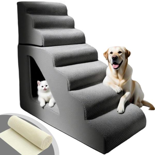 Pet Products - 7 Step Pet Stairs, Dog Knee Brace, Acrylic Reptile Terrarium - MSRP $16,361