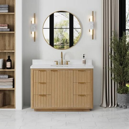 Miseno MV-NM-CADI48-LWT-WA Single Basin Vanity Set - MSRP $1,186
