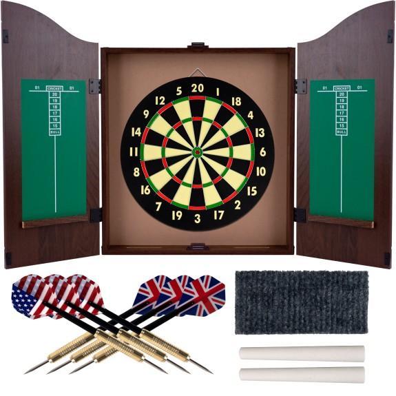Trademark Poker Dart Board Cabinet, PayLessHere Computer Desk, TidyMister Pool Leaf Skimmer Net - MSRP $2,111