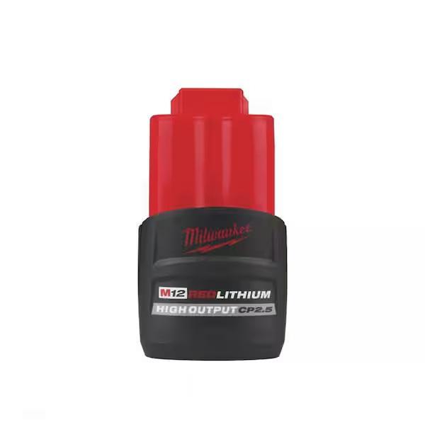 NEW - Milwaukee M12 12V Lithium-Ion CP High Output 2.5 Ah Battery Pack - MSRP $69