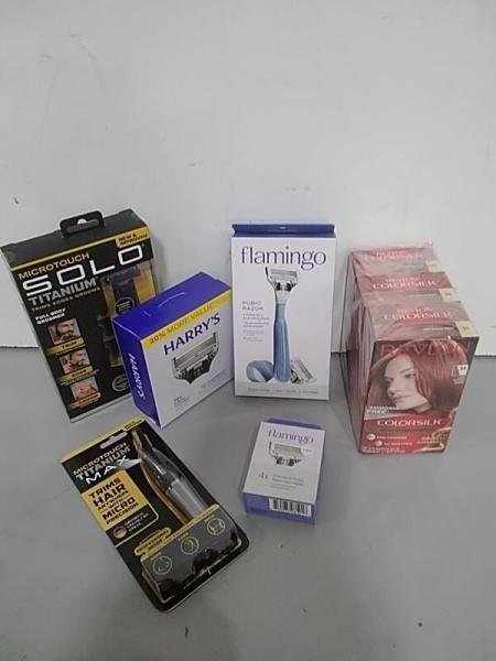 Health and Beauty - MicroTouch Shaver, Harry's Razor Blade Refills, Revlon Hair Color - MSRP $8,543
