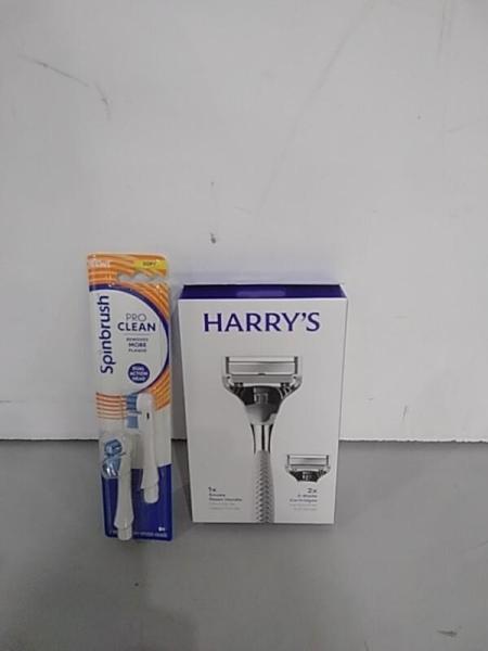 Health and Beauty - Spinbrush Replacement Heads, Harry's Winston 5-Blade Razor - MSRP $8,437