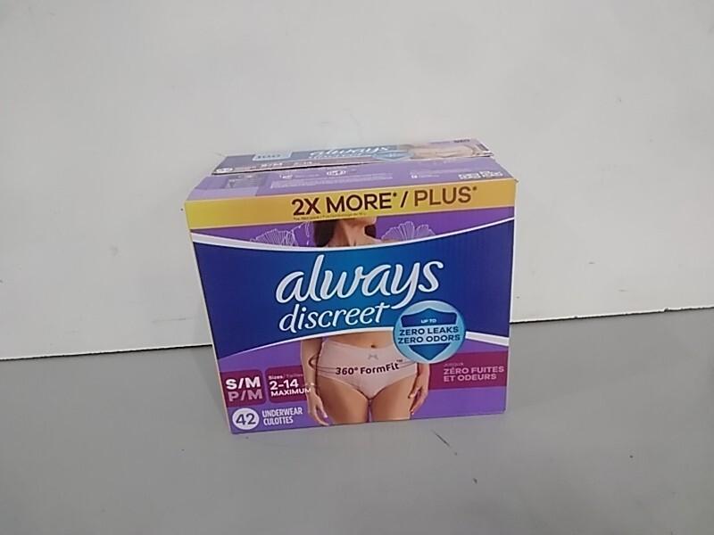 Always Discreet Adult Incontinence and Postpartum Underwear for Women - MSRP $1,091