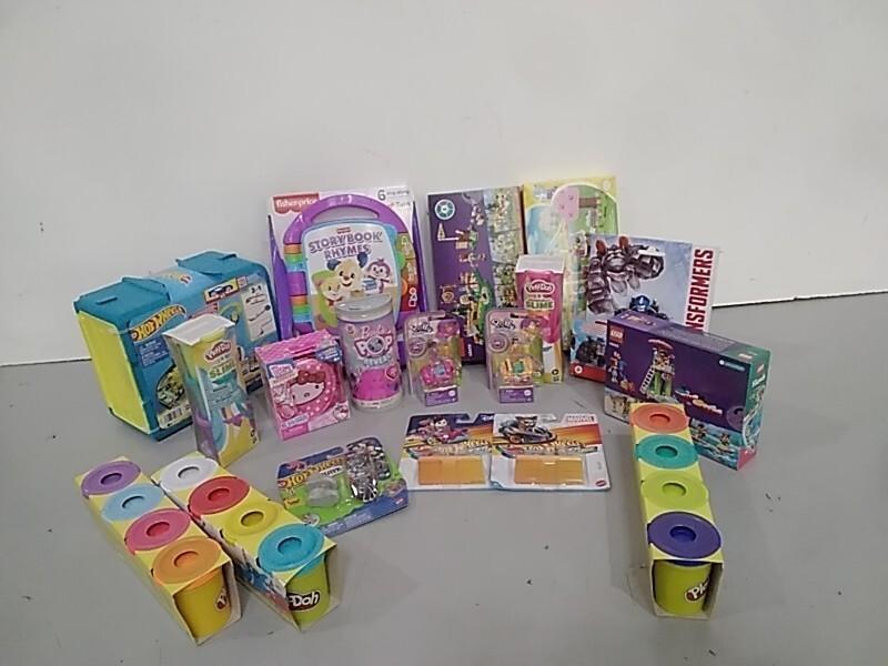 Toys - Polly Pocket Micro Doll, Hot Wheels Track Set, LEGO Archery Set - MSRP $6,675