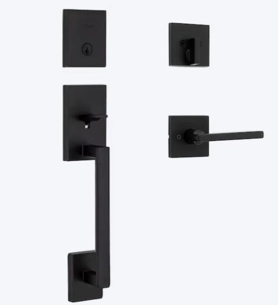 Kwikset Deadbolt & Keyed Entry Door Handleset, Allen+Roth Harlow Bathroom Faucet, LEVOLOR Cordless Shades - MSRP $2,163