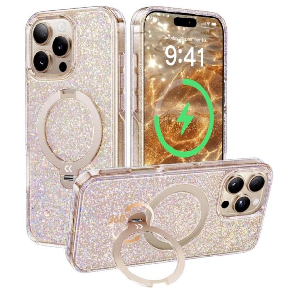 Wireless - 	CASEKOO Bold Glitter Built-in Magnetic Stand/iPhone 16 Pro Max Case, Oterkin Samsung Cases - MSRP $1,060