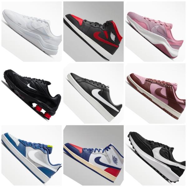 6 Pairs - New Mixed Nike Sneakers Wholesale Lot (Men Women Youth)