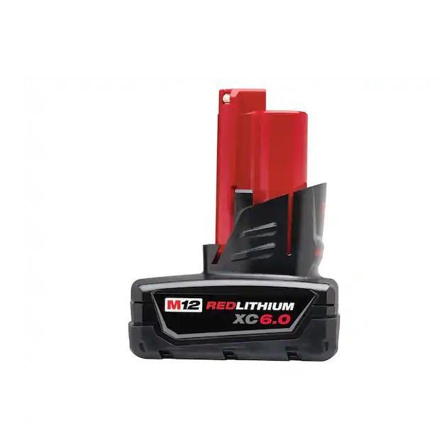 NEW - Milwaukee M12 12-Volt Lithium-Ion XC Extended Capacity 6.0Ah Battery Pack - MSRP $129