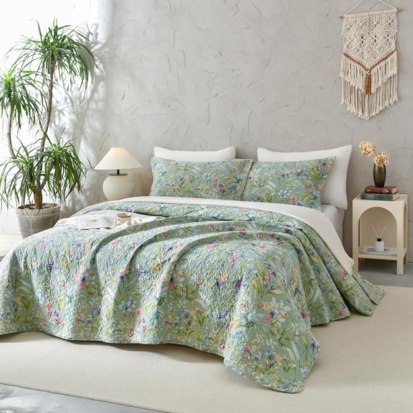 Home- QSH Cotton Quilt King Bedding Set, LGJIAOJIAO 2pk 6ft Burgundy Spandex & Grey Tablecloths, Curtains -MSRP $11,143