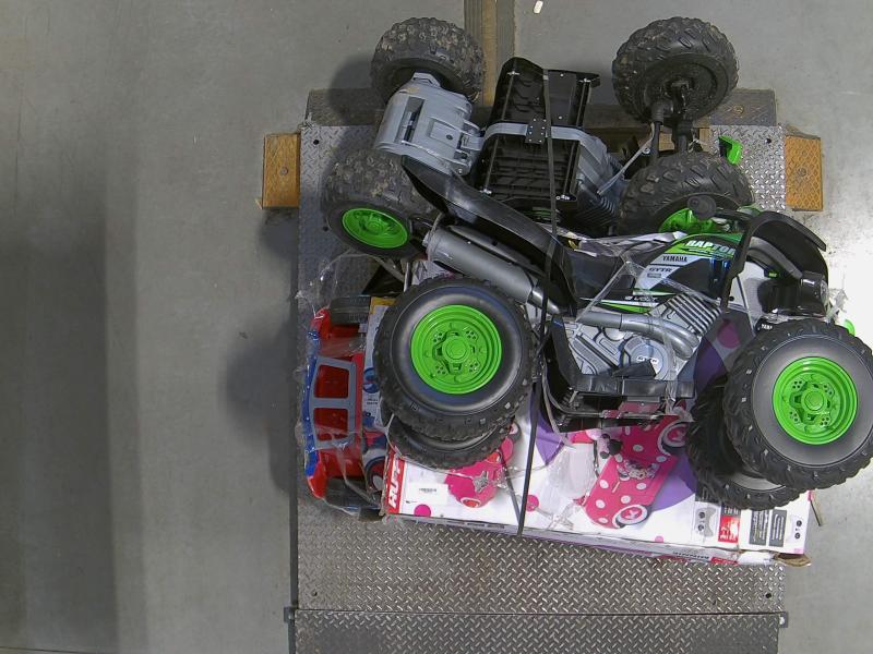 General Merchandise - Yamaha Raptor 12V, Huffy 6V Disney Minnie Mouse, Spider-Man 6V Super Car- MSRP $827