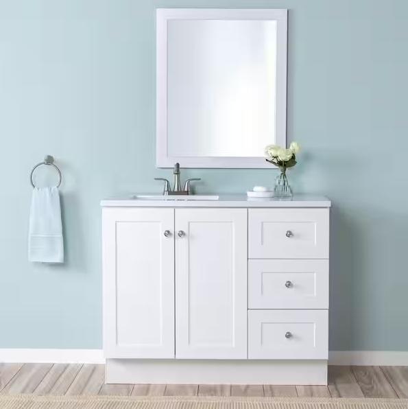 Kitchen & Bath - Glacier Bay Bannister 43in Sink Vanity, Swiss Madison, Kate & Laurel, Hampton Bay - Est Retail $2,043
