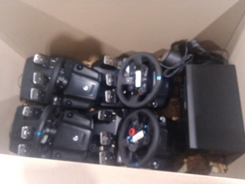 Consumer Electronics- G923 RACINGWHEEL PEDALS, Logitech G29 Driving Wheel - MSRP $1,549