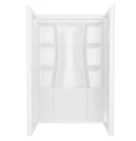 Mixed Lot - Delta Direct-to-Stud Alcove Shower Surrounds, Suncast Horizontal Storage Shed - Est Retail $1,094 -1plt