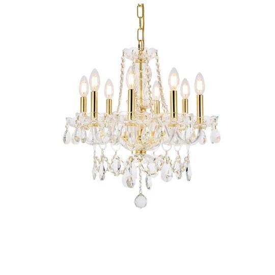 Elegant Lighting V7838D20G/RC Crystal Chandelier - MSRP $346