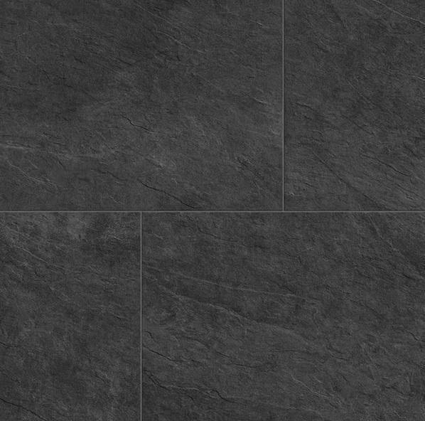Pallet of Corso Italia Slate Black Matte 24inx48in Stone Look Porcelain Floor & Wall Tiles - Est Retail $2,343