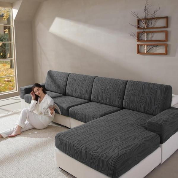 Home - QIANMEW Couch Cushion Covers, JONIYEAR Oversized Soft Fluffy Striped Faux Fur Blanket, Candles - MSRP $22,151