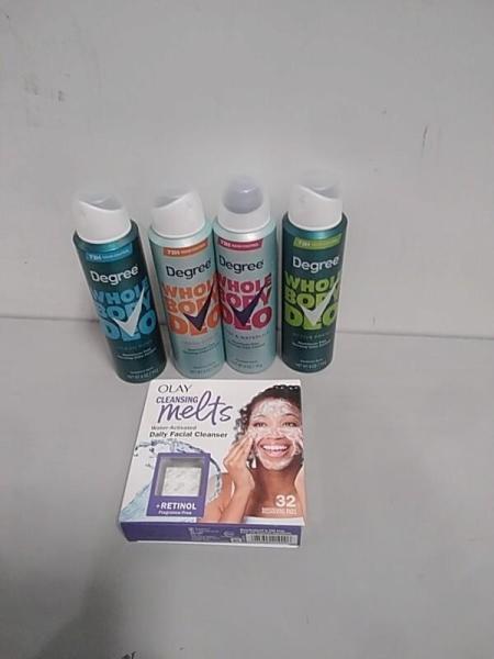 Health & Beauty- Olay Face Cleansing Melts, Degree Fresh Citrus/Active Fresh Whole Body Deodorant Sprays - MSRP $15,122