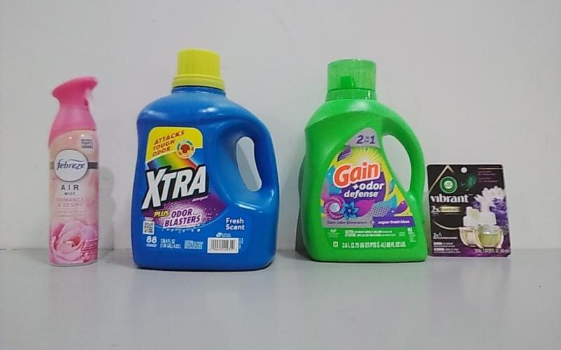 Bed Bath and Home - Gain Laundry Detergent, Xtra Laundry Detergent, Air Wick Scented Oil - MSRP $1,842