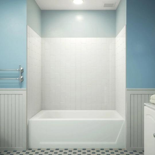 DreamLine SHBW-1560620-00 Backwall Shower Kit - MSRP $669