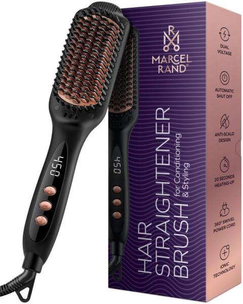 Beauty - MARCEL RAND Professional Dual Voltage Hair Straightener Brushes, OKWRAP 6-in-1 Hair Dryer Brush - MSRP $4,797