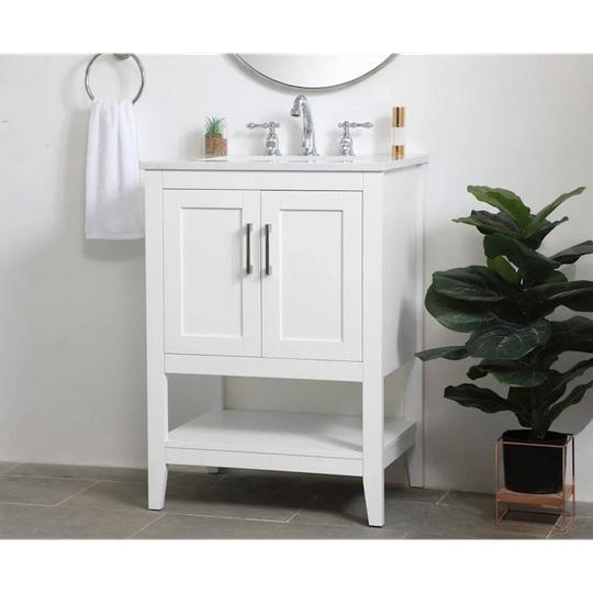 Elegant Lighting VF16024WH Vanity Set - MSRP $634