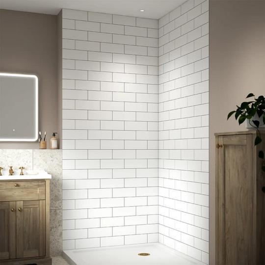 Miseno MSW-424296FLEX-WS Shower Wall Kit - MSRP $619