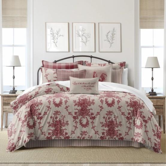 Home Decor - Country Lane Coverlet Set, Carmiche Key Sculpture, Bramasole 45 Piece Flatware Set - MSRP $9,785