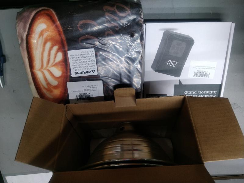 General Merchandise - Nonstick baking, Portable Electric Air Compressor - MSRP $2,801