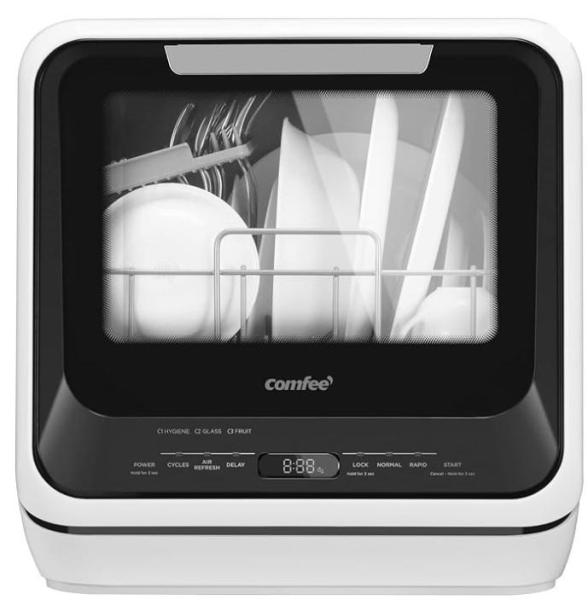COMFEE' Portable Mini Dishwasher Countertop, CEDARDVD Wooden Puzzle Table, TISSCARE Shiatsu Foot Massager - MSRP $1,580