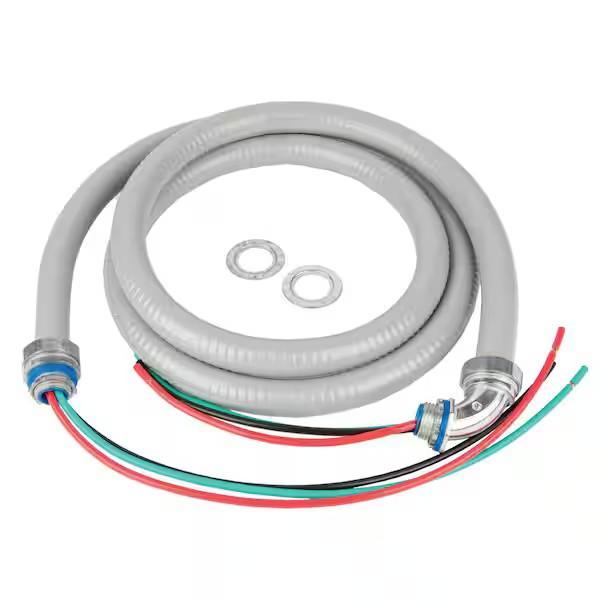 Cambridge 1/2 in. x 6 ft. 10/3 Flexible PVC Conduit A/C Whip Cable - Est Retail $3,690- 1plt