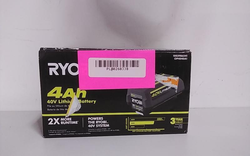 Ryobi 40V Lithium-Ion 4.0Ah Battery - MSRP $159