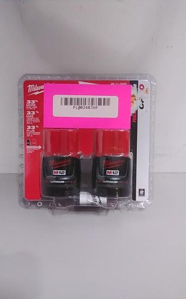 Milwaukee M12 12V Lithium-Ion 2Ah Compact Battery 2pk - MSRP $99