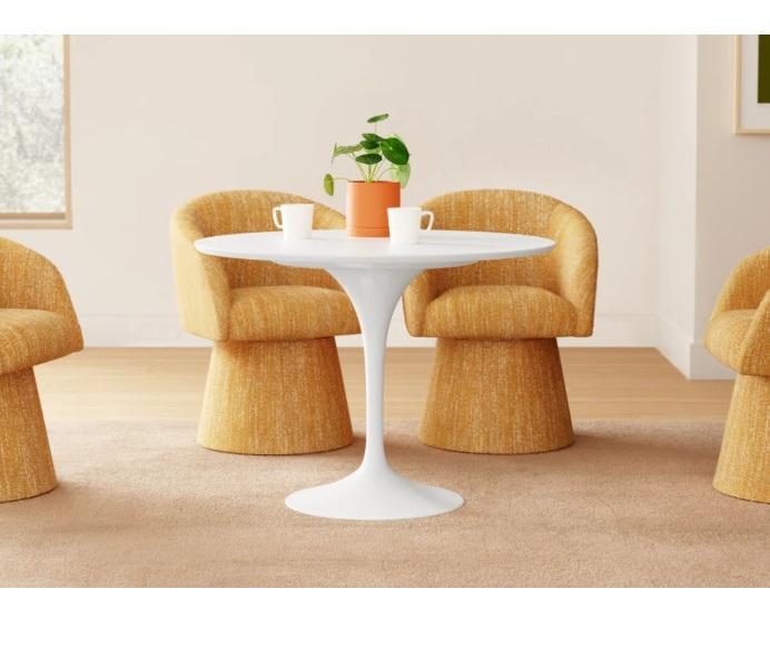 Furniture - Flow Pedestal Dinning Table Base, Gabe King Solid Wood Bed, Caton B: Long Seat & Back Frame - MSRP $1,615