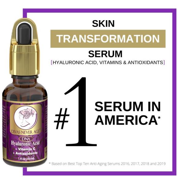 70 Units DIVAS NEVER AGE® 6-In-1 Hyaluronic Acid Serum - MSRP $9,450