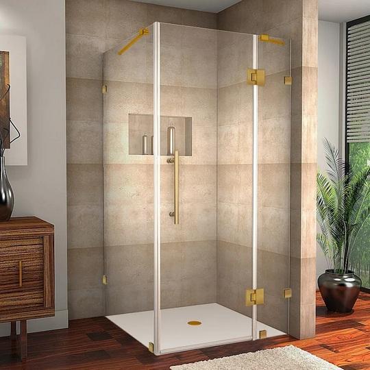 Aston SEN987-BG-3634-10 Frameless Shower Enclosure - MSRP $1,284